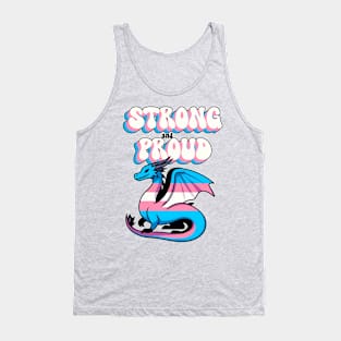 Strong And Proud - Transgender Pride Dragon Tank Top